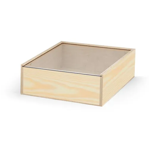 natural oscuro BOXIE CLEAR L. Caja de madera L