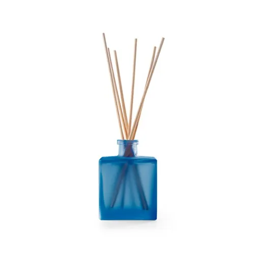 blue YEUN. Varillas difusoras en botellas de vidrio
