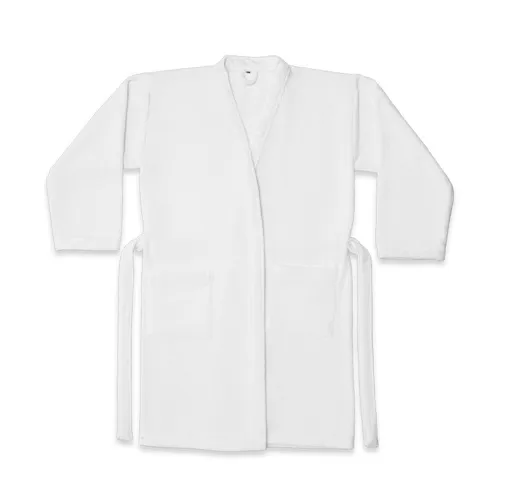white RUFFALO. AlAlbornoz (350 g/m²) confeccionado en algodón (82%) y algodón reciclado (18%)