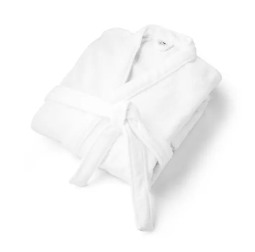 white RUFFALO. AlAlbornoz (350 g/m²) confeccionado en algodón (82%) y algodón reciclado (18%)