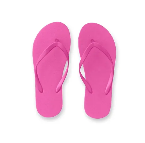 pink MAUPITI L / XL. Zapatillas cómodas con suela de PE y tira de PVC