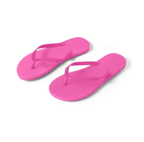 pink MAUPITI L / XL. Zapatillas cómodas con suela de PE y tira de PVC