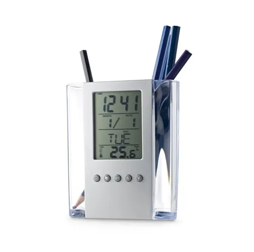 EDEM. PORTA BOLÍGRAFOS CON PANTALLA LCD ACRÍLICA