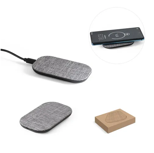 RENEWAL CHARGER. Cargador inalámbrico superrápido de 15W, fabricado en PET reciclado (100% rPET)