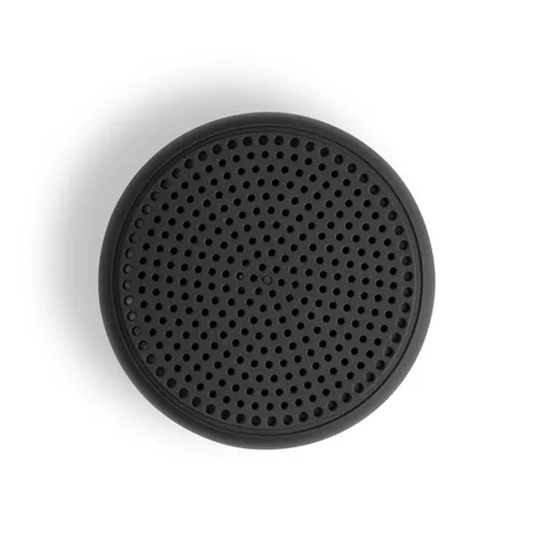 black TURING. Altavoz portátil de 3W con 4 horas de autonomía, fabricado en ABS reciclado (100% rABS)