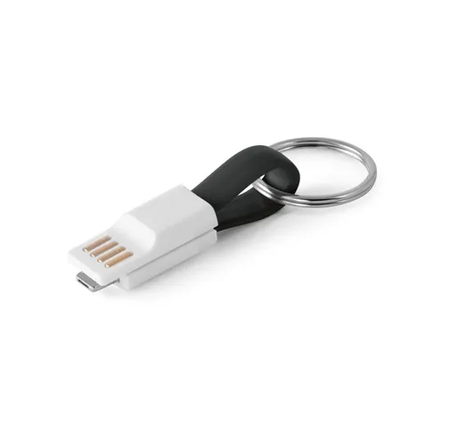 black RIEMANN. Cable USB con conector 2 en 1