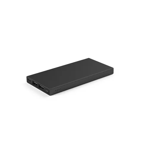 black DOROTHY 5. Power bank 5\'000 mAh fabricado en aluminio reciclado (100% rAL)