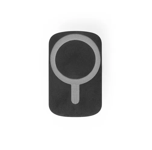 black KOCH. Soporte para smartphone para coche con cargador magnético inalámbrico de 15 W en ABS reciclado (100% rABS)