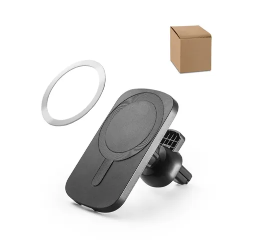KOCH. Soporte para smartphone para coche con cargador magnético inalámbrico de 15 W en ABS reciclado (100% rABS)