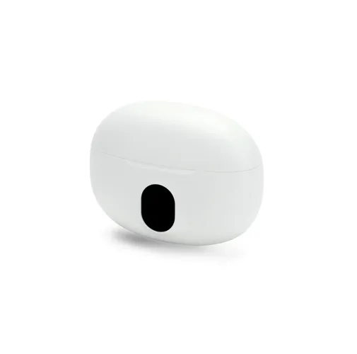 white CAETANO. Auriculares inalámbricos con 4 horas de autonomía en ABS reciclado (100% rABS)