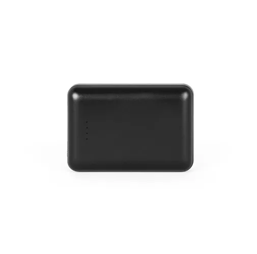 black LEAKEY 10. Batería externa de 10\'000 mAh en ABS reciclado (100% rABS