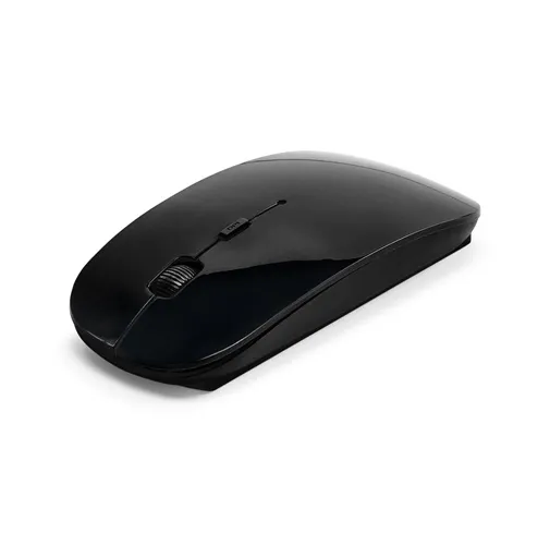 BLACKWELL. Ratón inalámbrico a pilas, fabricado en ABS reciclado (100% rABS)