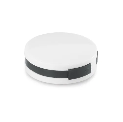 black GARDNER. HUB con cable y 4 puertos USB-A, fabricados en ABS