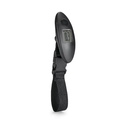 black CHECKIN. Mini báscula digital para equipajes en ABS
