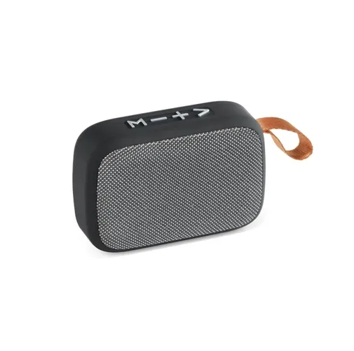 gray GANTE. Altavoz portátil de 3W con 2h de autonomía, fabricado en poliéster y ABS