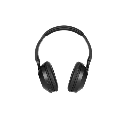 black HENDRIX. Auriculares inalámbricos plegables con 20h de autonomía en ABS reciclado (100% rABS)