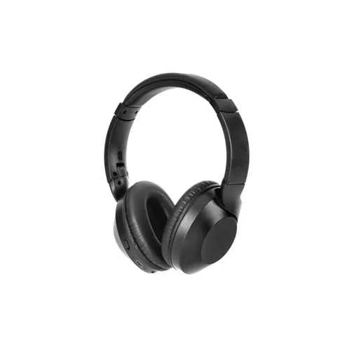black HENDRIX. Auriculares inalámbricos plegables con 20h de autonomía en ABS reciclado (100% rABS)