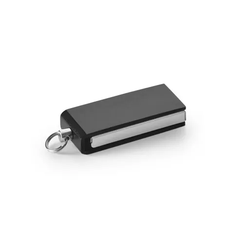 black SIMON 8GB. Pen Drive, UDP mini de 8 GB de aluminio