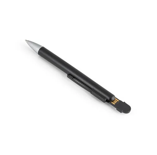 black SAVERY. Bolígrafo ABS