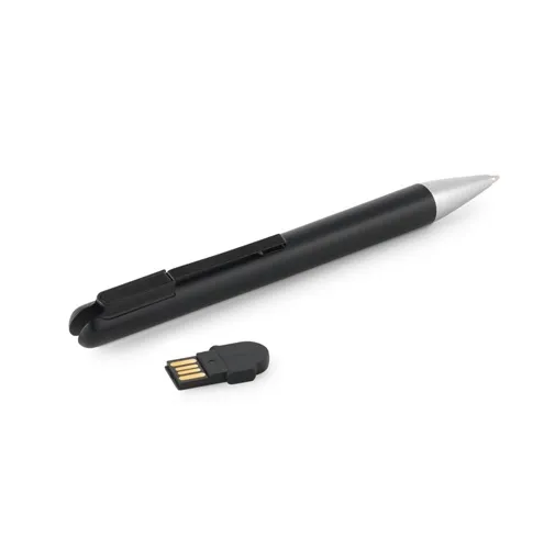 black SAVERY. Bolígrafo ABS