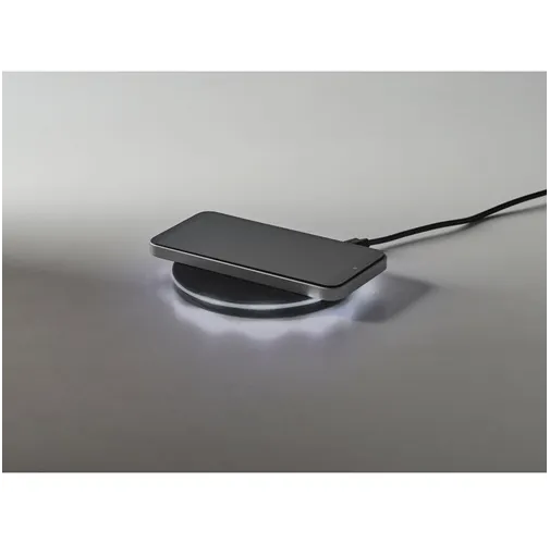 black BURNELL. Cargador inalámbrico superrápido de 10W, fabricado en ABS