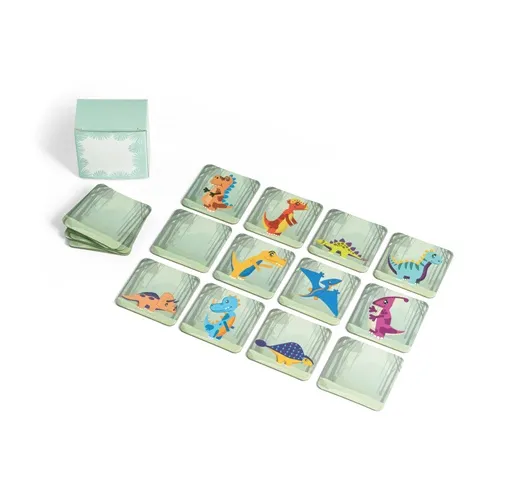 verde claro TRICERATOPS. Juego de memoria