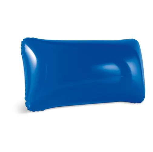blue TIMOR. Cojín de playa hinchable de PVC opaco