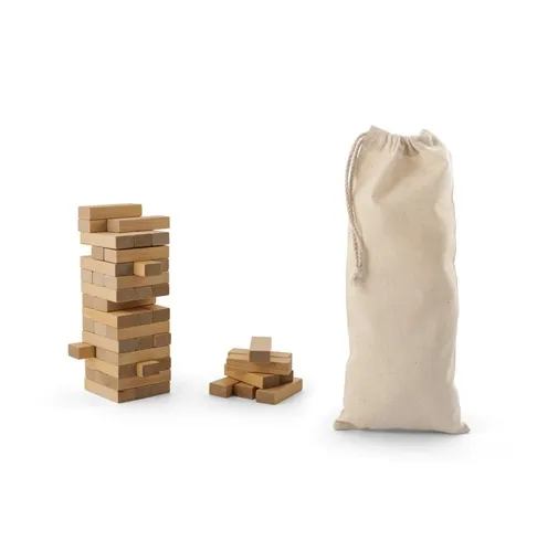 natural claro FLIK. Juego de madera con 54 piezas