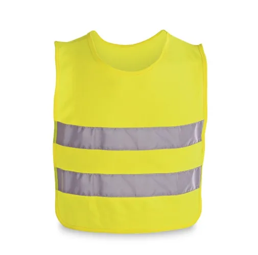 yellow MIKE. Chalecos reflectantes para niños 100% poliéster