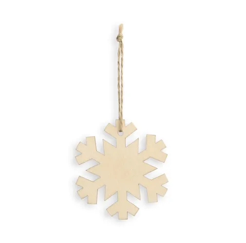 natural claro FLAKE. Colgantes Navideños