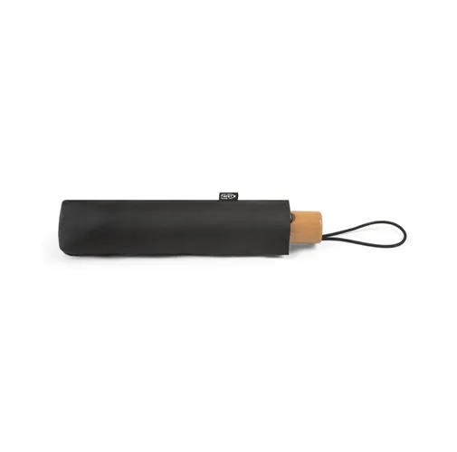 black RIVER. Paraguas plegable poliéster reciclado (100% rPET) 190T con apertura y cierre automático