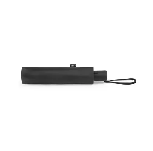 black CIMONE. paraguas plegable poliéster reciclado (100% rPET) \