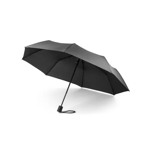 black CIMONE. paraguas plegable poliéster reciclado (100% rPET) \