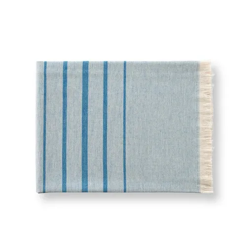 blue CAPLAN. Toalla multifuncional (260 g/m²) fabricada en algodón ligero y resistente (90%) y algodón reciclado (10%)