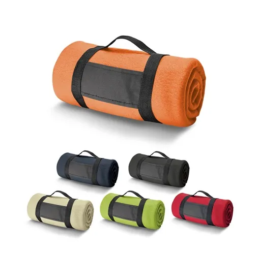 THORPE. Manta polar con asa desmontable (180 g/m²)