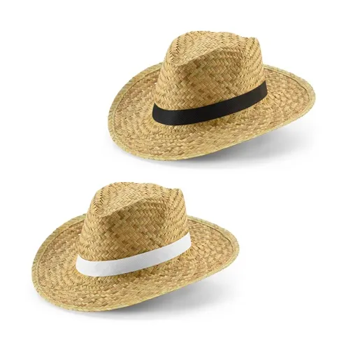 JEAN POLI. Sombrero de paja natural
