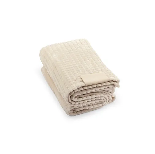 beige CELINE. Manta de poliéster reciclado (100% rPET) con detalle cosido para personalizar