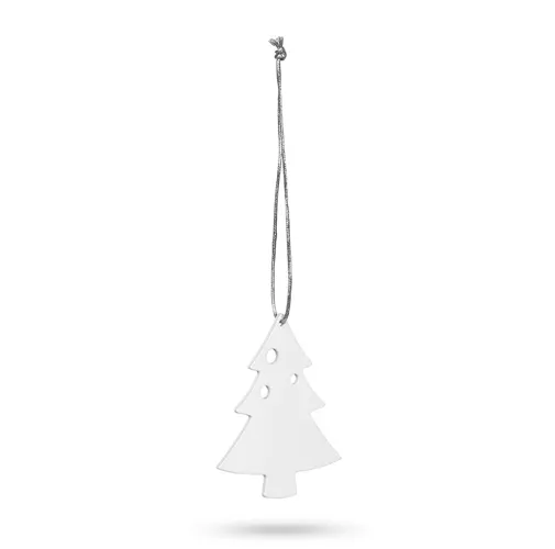 white MORZINE. Colgantes Navideños
