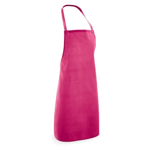 pink CURRY. Delantal en algodón y poliéster (180 g/m²)