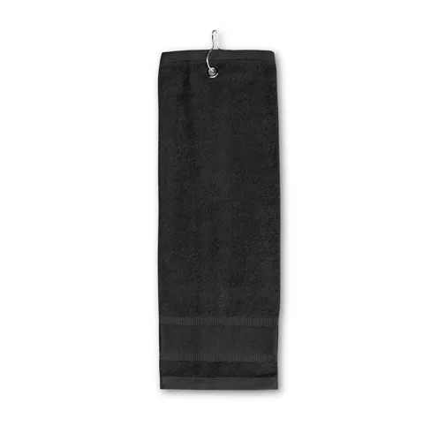black GOLFI. Toalla de algodón multifuncional (430 g/m²)