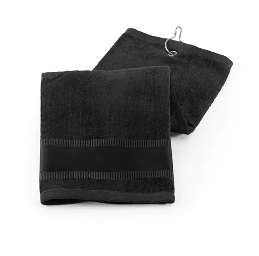 black GOLFI. Toalla de algodón multifuncional (430 g/m²)