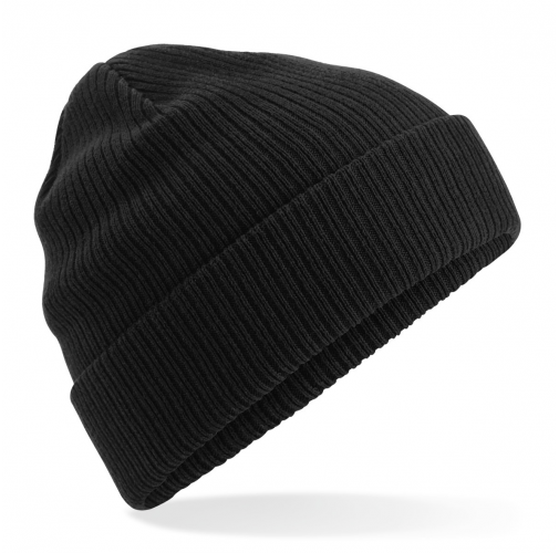 black Gorro algodón orgánico