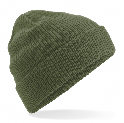 olive green Gorro algodón orgánico