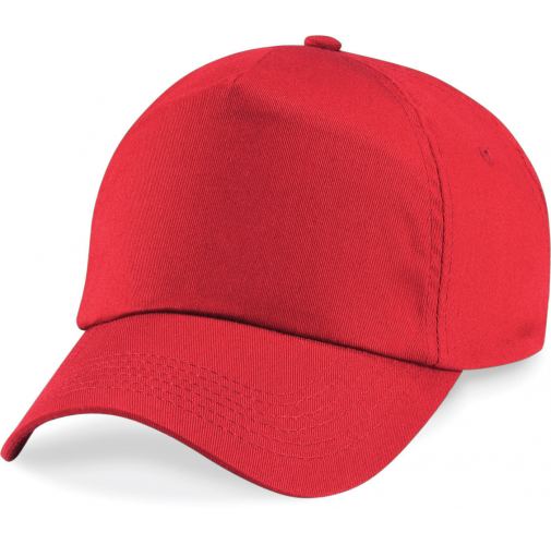 bright red Gorra original - 5 paneles