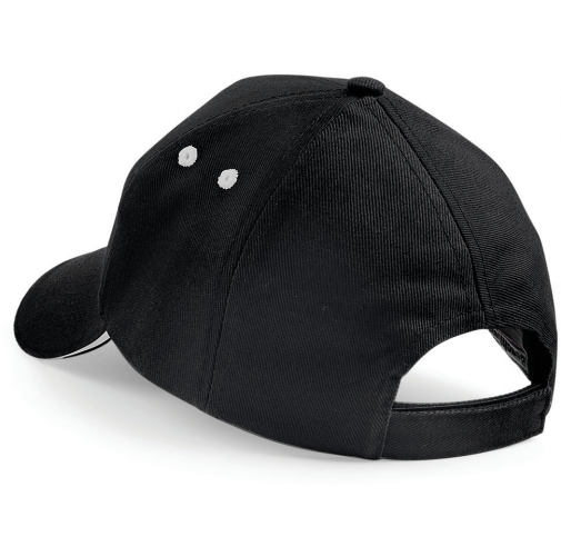 black / light grey Gorra Ultimate - 5 paneles con sándwich contrastado