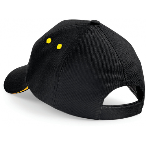 black / yellow Gorra Ultimate - 5 paneles con sándwich contrastado