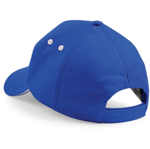 bright royal / white Gorra Ultimate - 5 paneles con sándwich contrastado