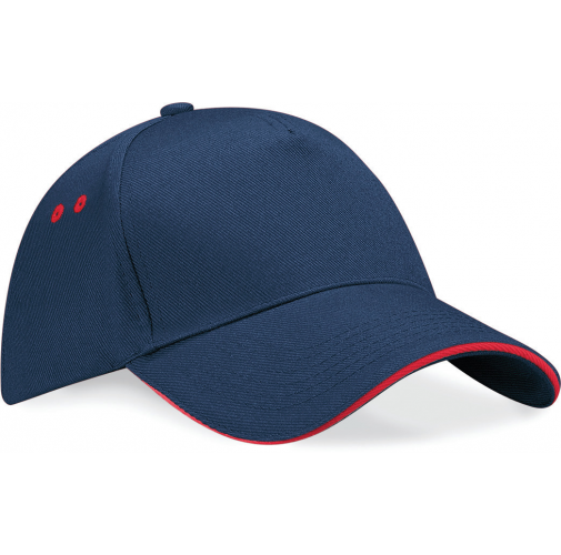 french navy / classic red Gorra Ultimate - 5 paneles con sándwich contrastado
