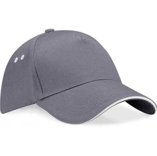 graphite grey / oyster grey Gorra Ultimate - 5 paneles con sándwich contrastado