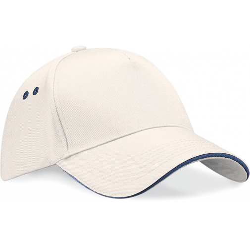 putty / french navy Gorra Ultimate - 5 paneles con sándwich contrastado